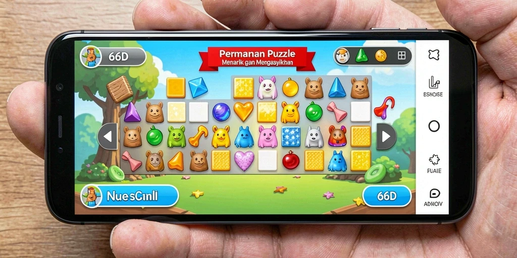 Tampilan menarik gameplay 66D yang mengasyikkan dan menantang.