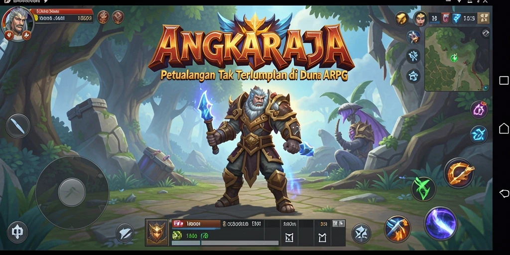 Tampilan seru gameplay ARPG dalam ANGKARAJA yang menegangkan.