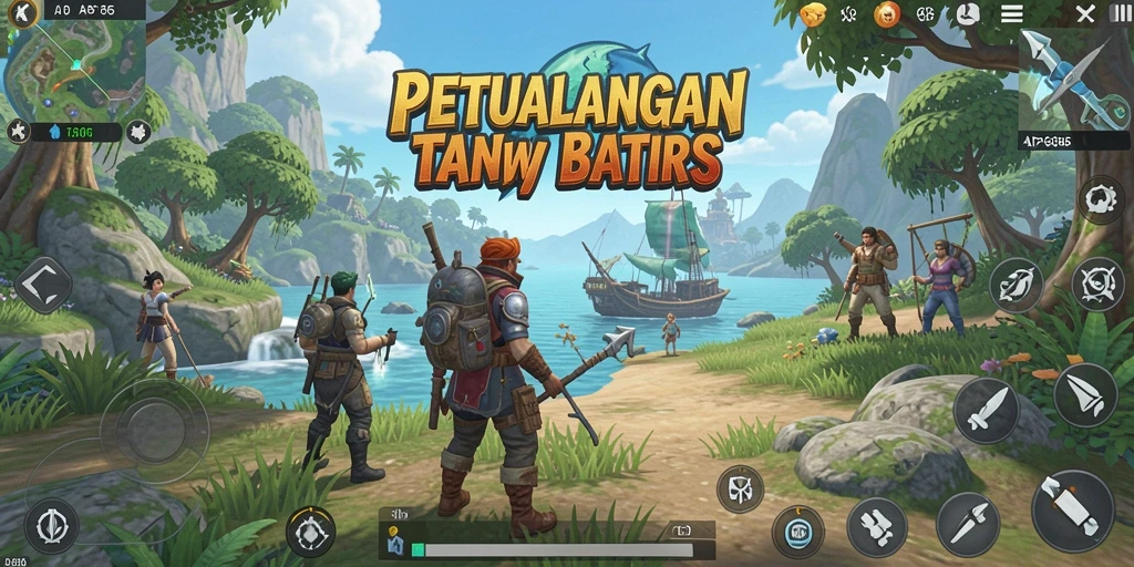 Screenshot utama AP686 menampilkan eksplorasi dunia terbuka yang menakjubkan.