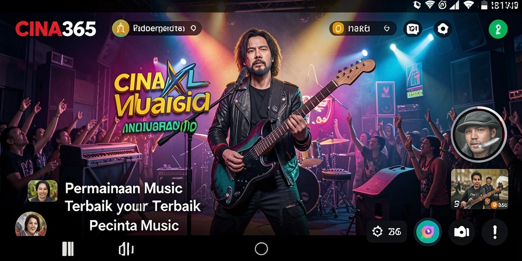 Tampilan gameplay seru dengan berbagai lagu di CINA365.