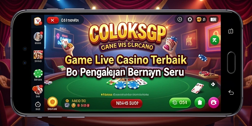 Screenshot gameplay COLOKSGP menunjukkan dealer langsung yang menghibur.