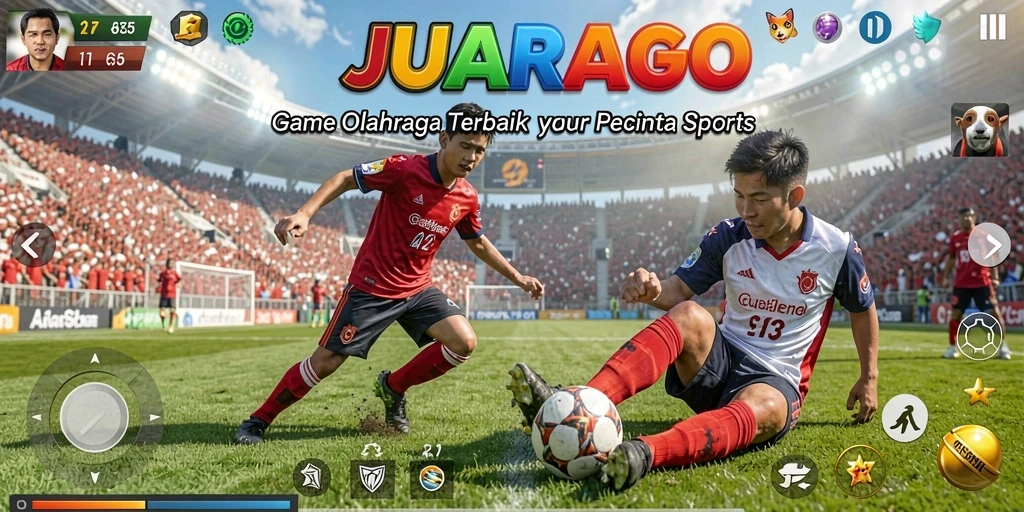 Tampilan gameplay JUARAGO yang mengasyikkan dan penuh aksi.
