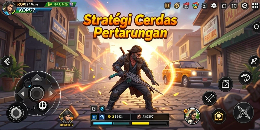 Tampilan gameplay KOPI77 dengan elemen strategi yang mendebarkan.