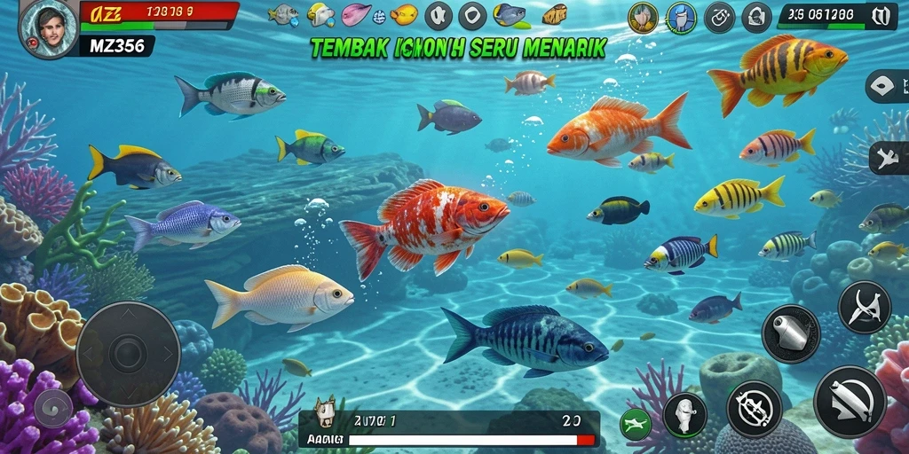 Tampilan gameplay MZ356 yang penuh warna dan menarik.