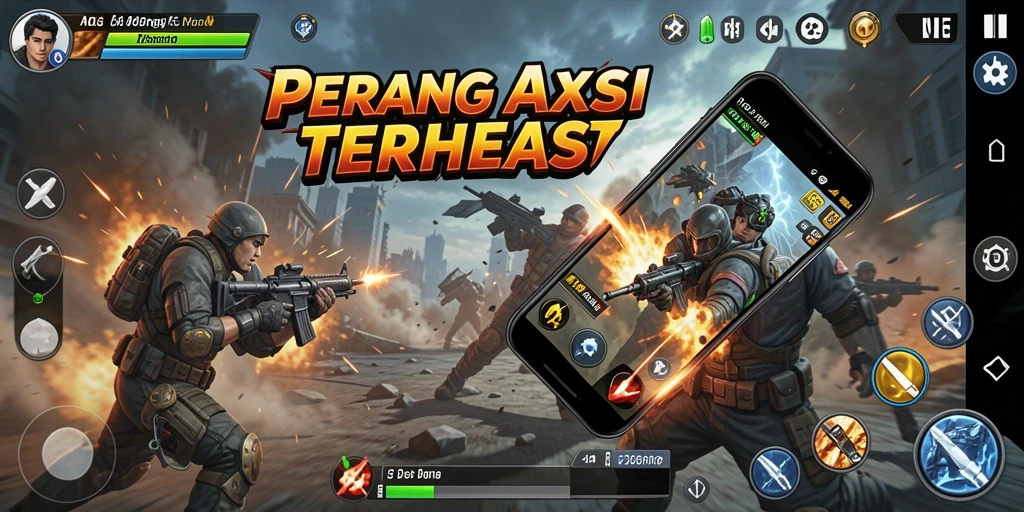 Tangkapan layar gameplay N06 yang menampilkan aksi mendebarkan.