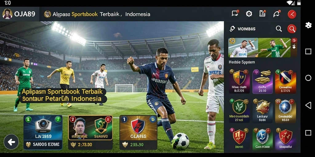 Tampilan gameplay menarik dari OJA89 dengan fitur sportsbook.
