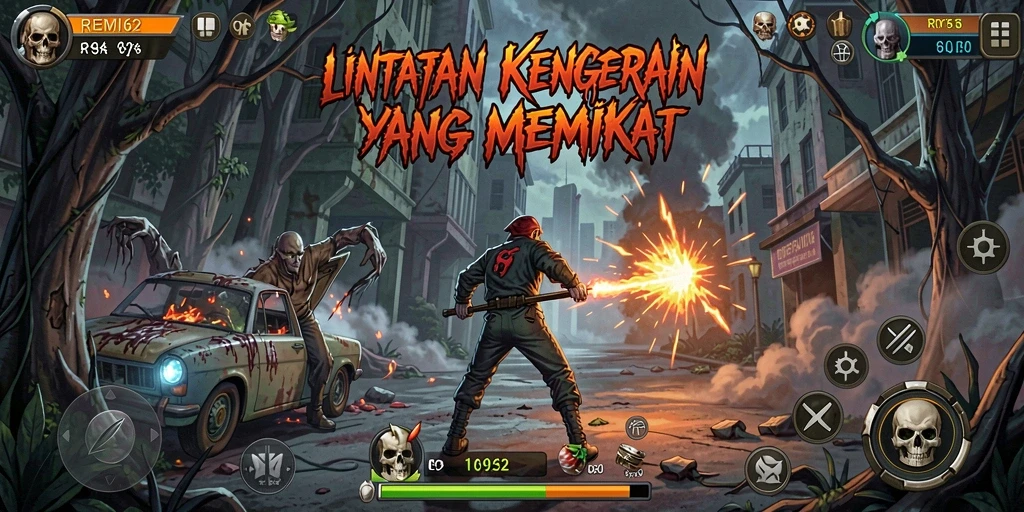 Tangkapan layar gameplay horror yang mendebarkan.