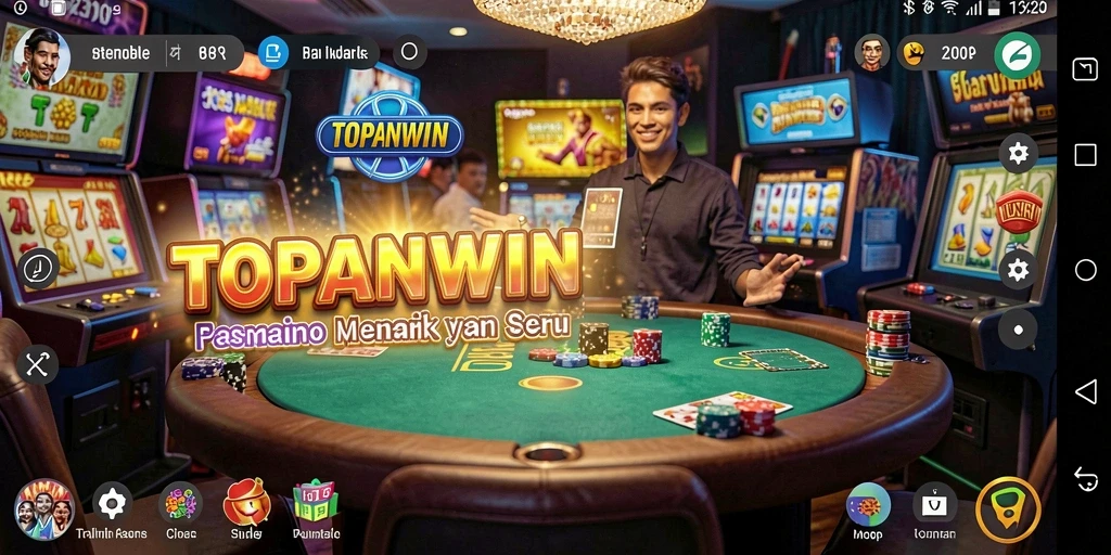 Screenshot permainan TOPANWIN menampilkan pengalaman kasino yang mendebarkan.